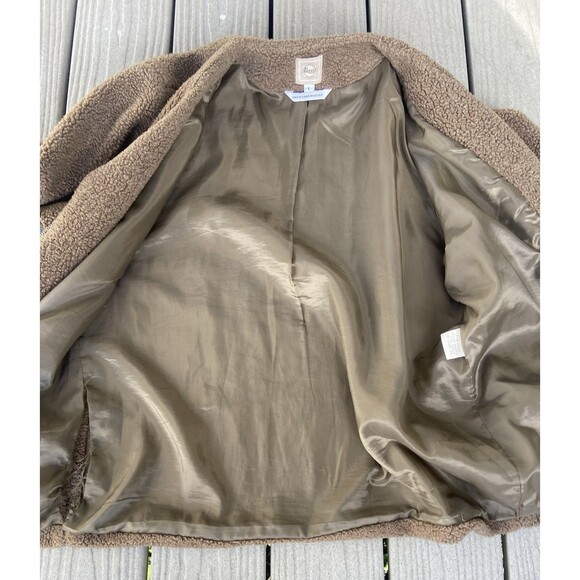 G.H. Bass & Co. Women’s Brown Sherpa Fleece Zip Jacket – Size L – Cozy Core VTG - Picture 7 of 16